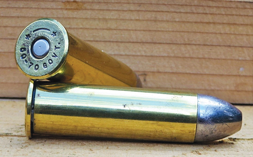 50-70 cartridges, loaded with the 450-grain bullets from an Accurate mould.